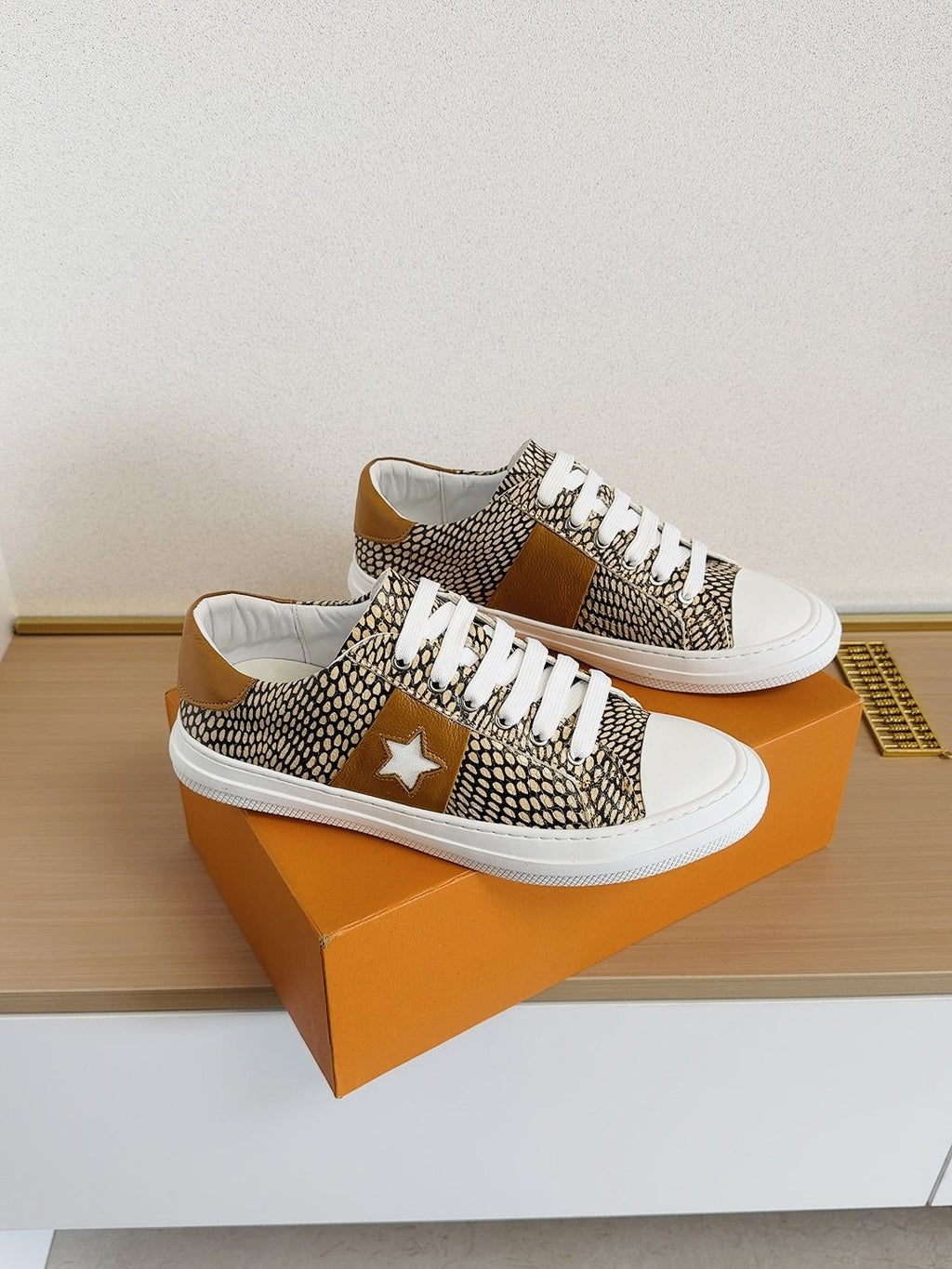 Louis Vuitton Men's Star-Panel Low-Top Sneakers — front