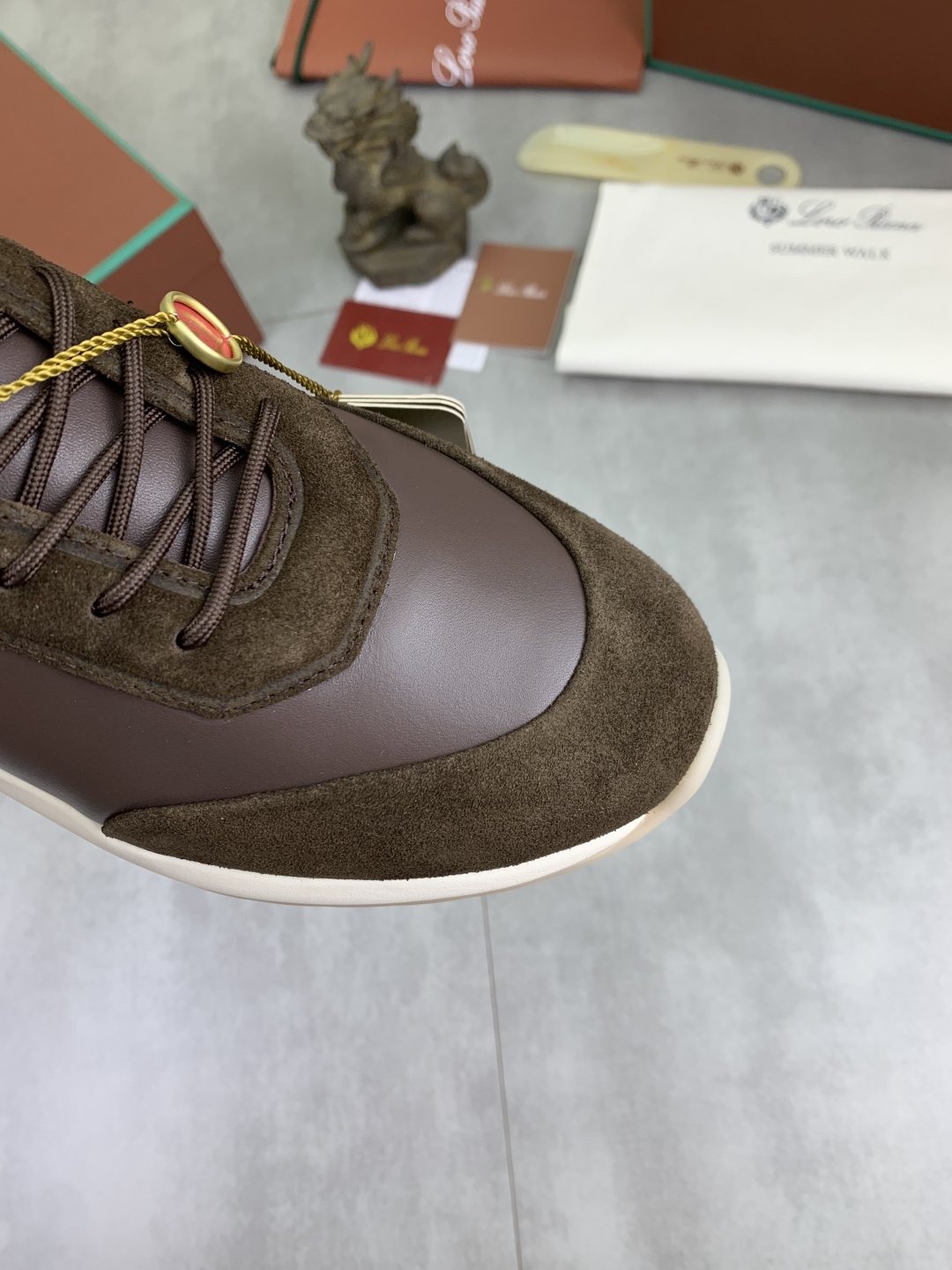 Loro Piana Week End Walk Men's Sneakers — detail