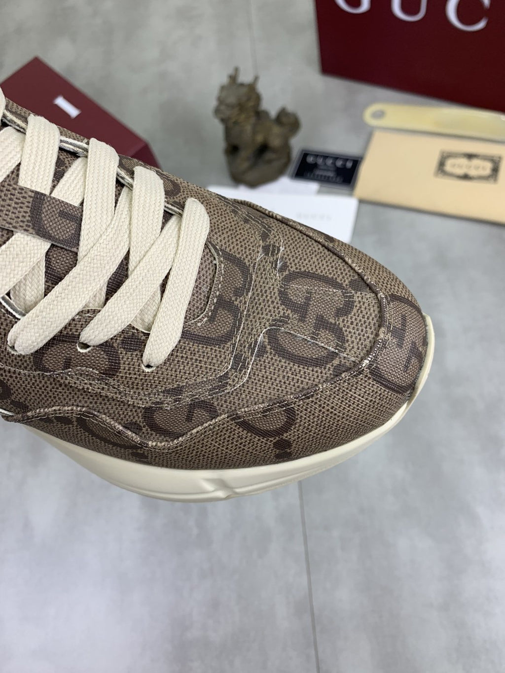 Gucci Patterned Chunky Sneakers — detail