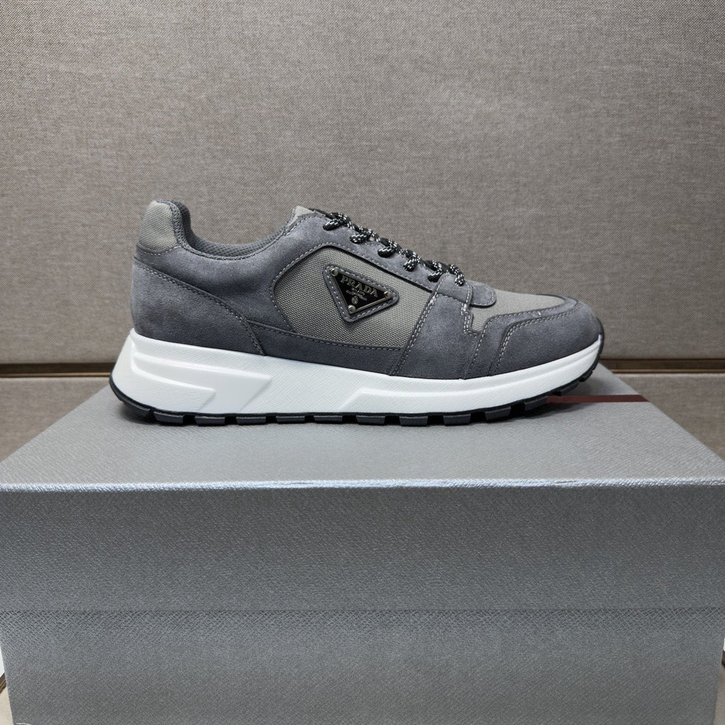 Prada Men's Paneled Low-Top Sneakers — front